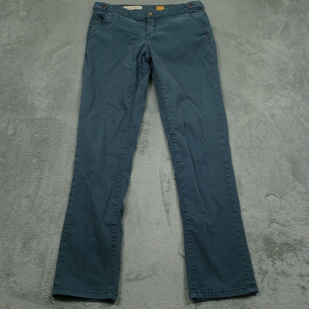 Pilcro and the Letterpress Pants Womens 28 Blue Hypehn Chio Pockets Straight